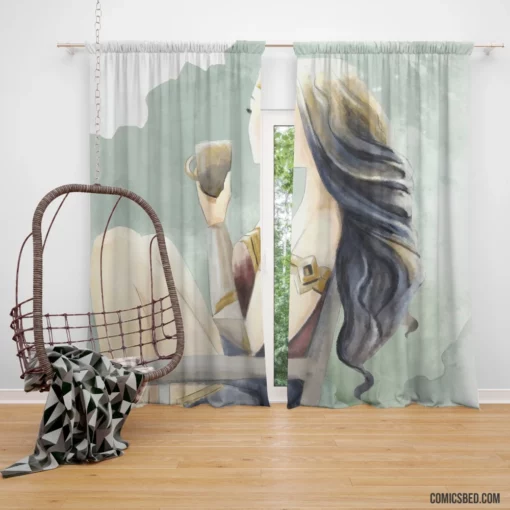 Marvel Wonder Woman Iconic Amazon Comic Curtain