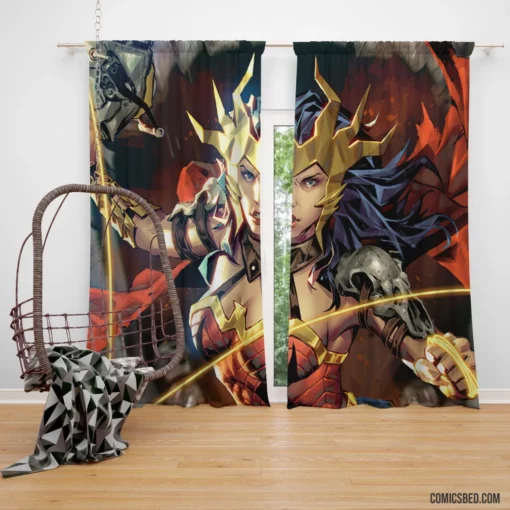 Marvel Wonder Woman Iconic Amazonian Comic Curtain