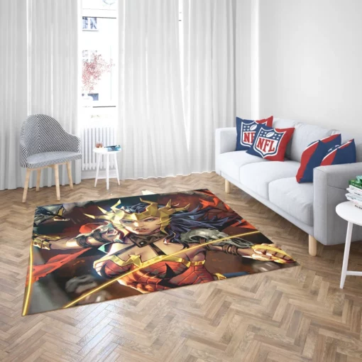 Marvel Wonder Woman Iconic Amazonian Comic Rug 2