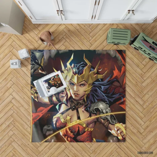 Marvel Wonder Woman Iconic Amazonian Comic Rug