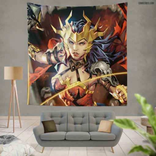 Marvel Wonder Woman Iconic Amazonian Comic Wall Tapestry