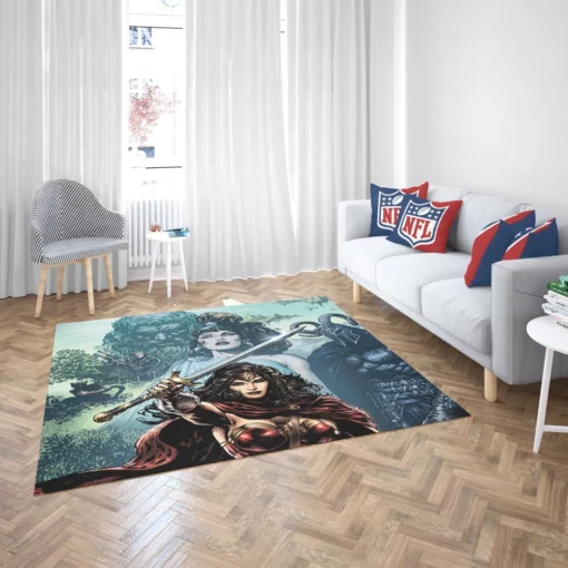 Marvel Wonder Woman Iconic Amazonian Heroine Comic Rug 2