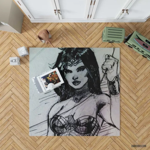 Marvel Wonder Woman Iconic Heroine Comic Rug