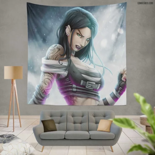 Marvel X-23 Feral Mutant Girl Comic Wall Tapestry