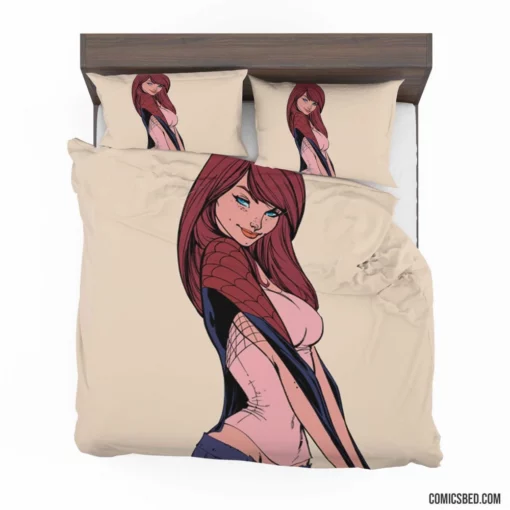 Mary Jane Watson Spider-Man Love Comic Bedding Set 1