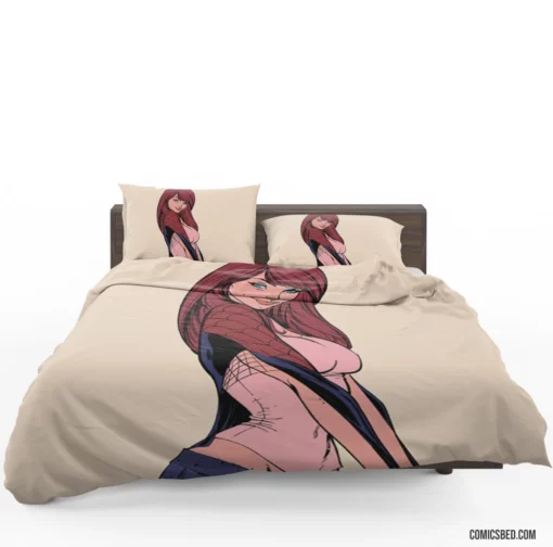 Mary Jane Watson Spider-Man Love Comic Bedding Set