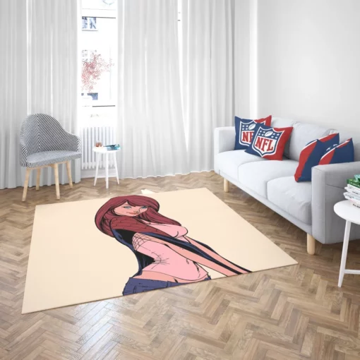 Mary Jane Watson Spider-Man Love Comic Rug 2