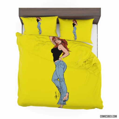 Mary Jane Watson Spidey Love Comic Bedding Set 1