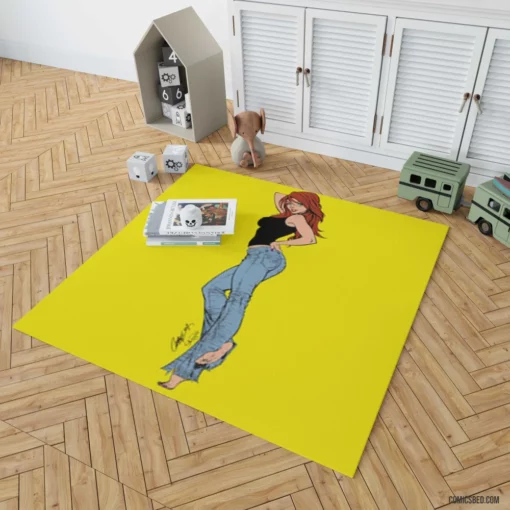 Mary Jane Watson Spidey Love Comic Rug 1