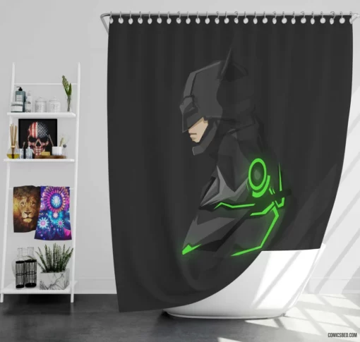 Masked Justice Batman Saga Comic Shower Curtain