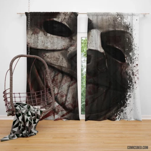 Masks Mysterious Heroes Comic Curtain