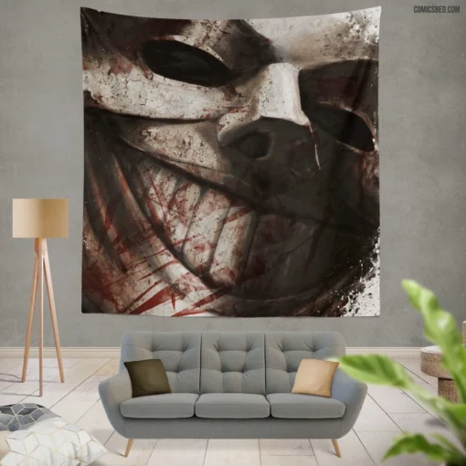 Masks Mysterious Heroes Comic Wall Tapestry