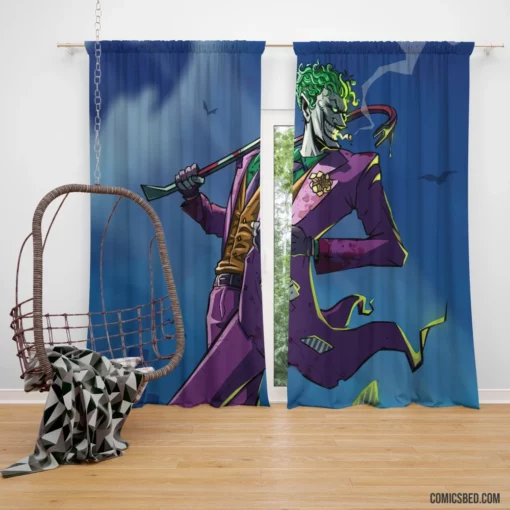 Master of Chaos Joker DC Unleashing Havoc Comic Curtain