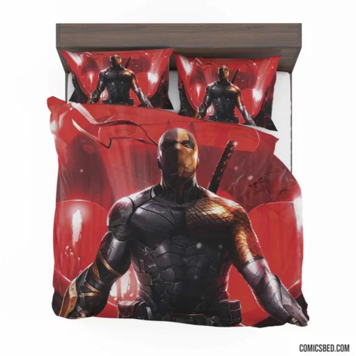 Masterful Deathstroke Art DC Tactical Genius Comic Bedding Set 1