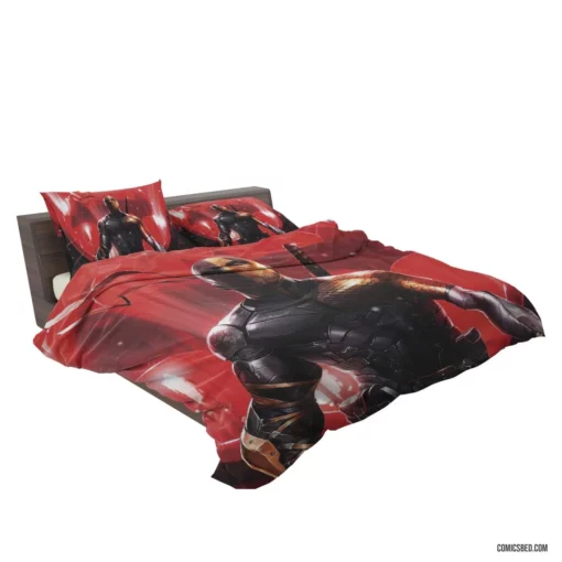 Masterful Deathstroke Art DC Tactical Genius Comic Bedding Set 2