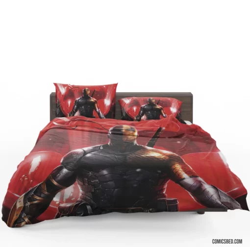 Masterful Deathstroke Art DC Tactical Genius Comic Bedding Set