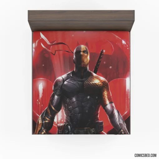 Masterful Deathstroke Art DC Tactical Genius Comic Fitted Sheet 1