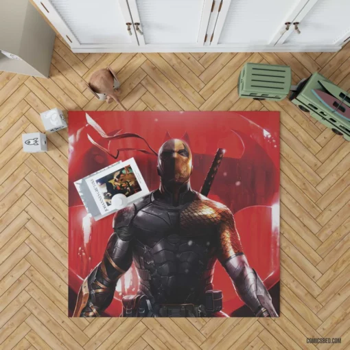 Masterful Deathstroke Art DC Tactical Genius Comic Rug