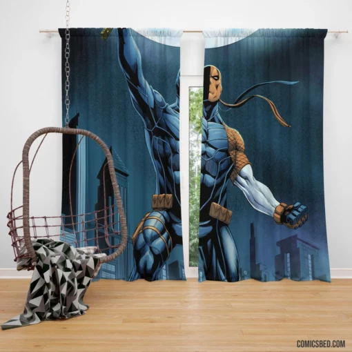 Masterful Deathstroke DC Deadly Assassin Comic Curtain