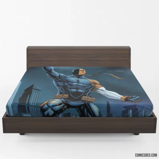 Masterful Deathstroke DC Deadly Assassin Comic Fitted Sheet