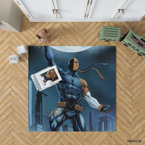 Masterful Deathstroke DC Deadly Assassin Comic Rug