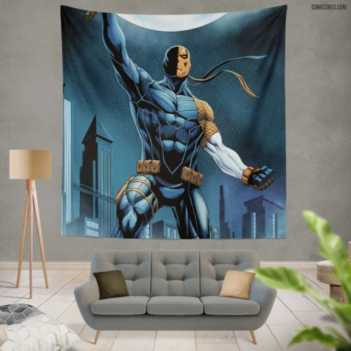 Masterful Deathstroke DC Deadly Assassin Comic Wall Tapestry