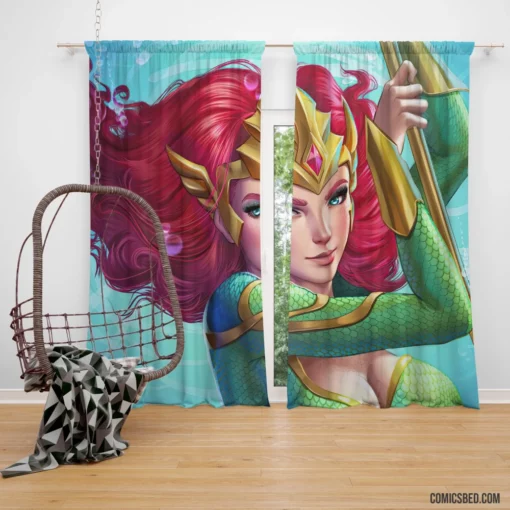 Mera Royal Waves of Power Comic Curtain