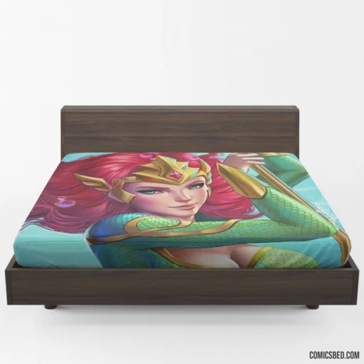 Mera Royal Waves of Power Comic Fitted Sheet