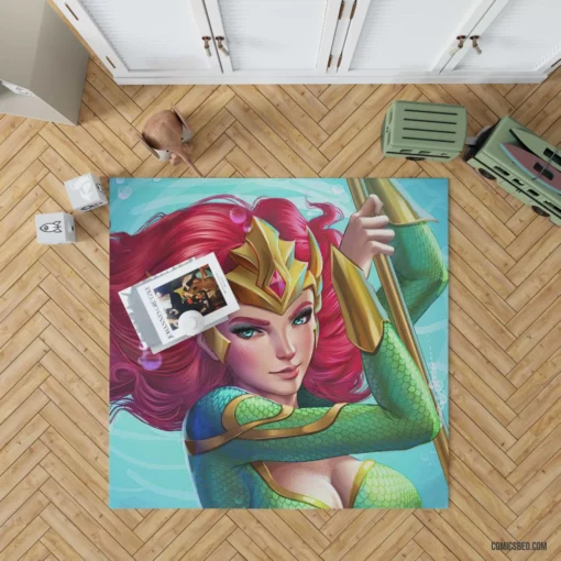 Mera Royal Waves of Power Comic Rug