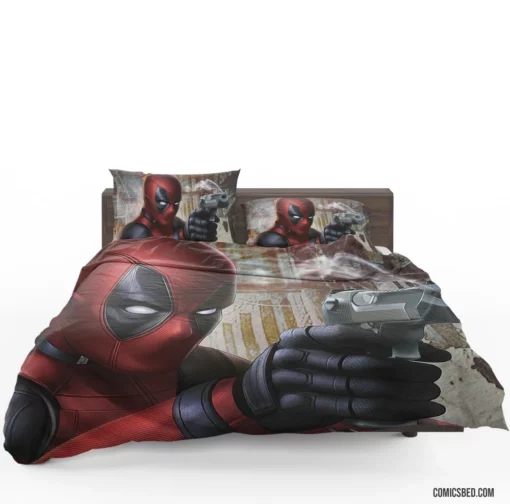 Merc with a Mouth Unleashed Deadpool Comic Bedding Set