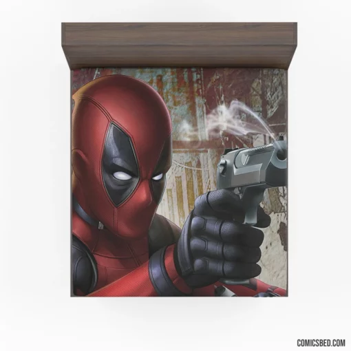 Merc with a Mouth Unleashed Deadpool Comic Fitted Sheet 1