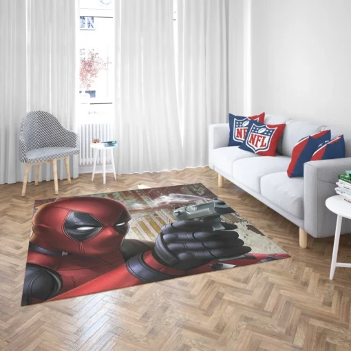 Merc with a Mouth Unleashed Deadpool Comic Rug 2