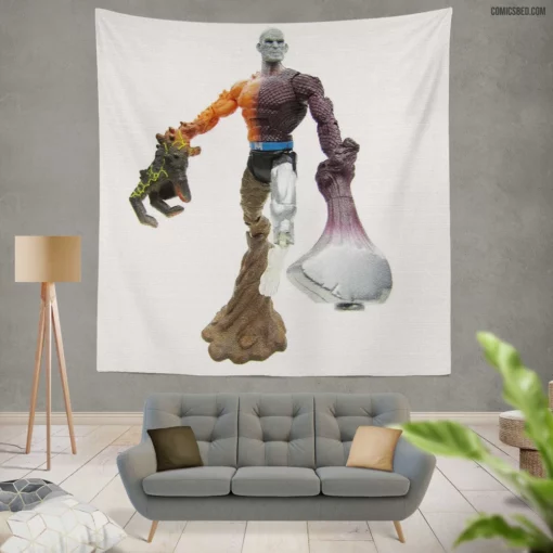 Metamorpho Shifting Adventures Comic Wall Tapestry