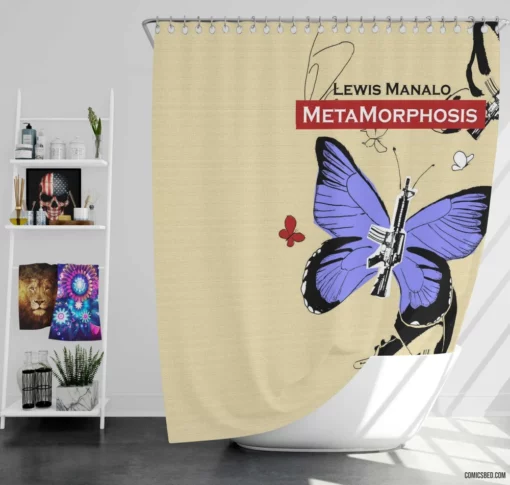 Metamorphosis Transformation Chronicles Comic Shower Curtain