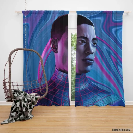 Miles Morales Marvel Webbed Hero Comic Curtain