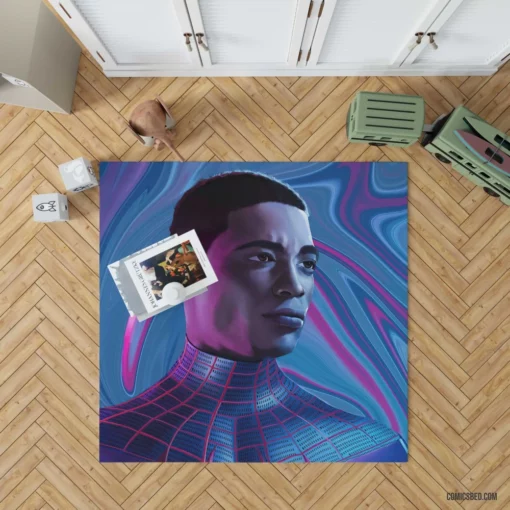 Miles Morales Marvel Webbed Hero Comic Rug