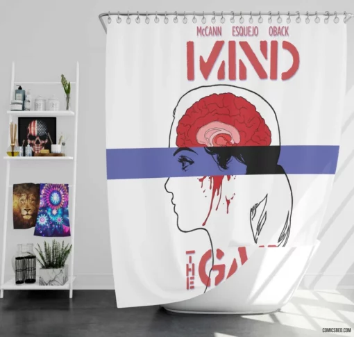 Mind the Gap Mysterious Chronicles Comic Shower Curtain