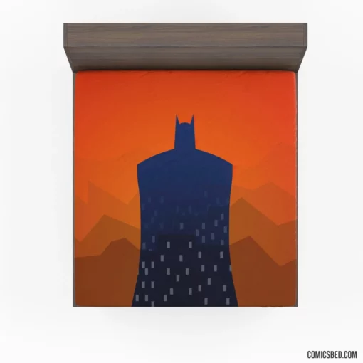 Minimalist Knight Batman Chronicles Comic Fitted Sheet 1