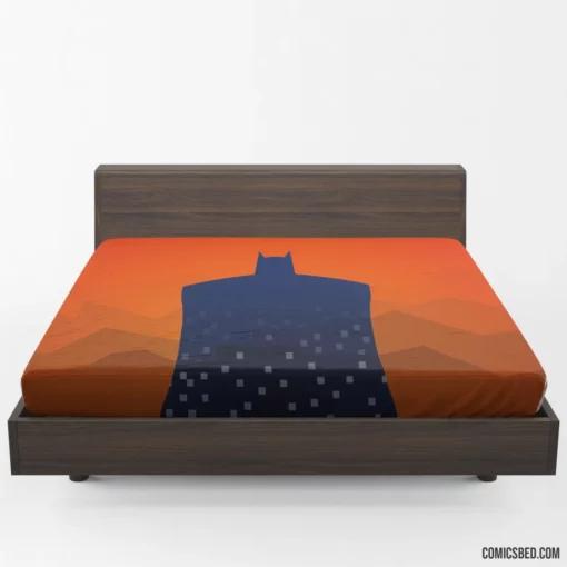 Minimalist Knight Batman Chronicles Comic Fitted Sheet