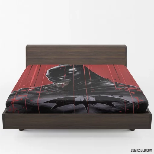 Monochrome Shadows Noir Batman Tales Comic Fitted Sheet