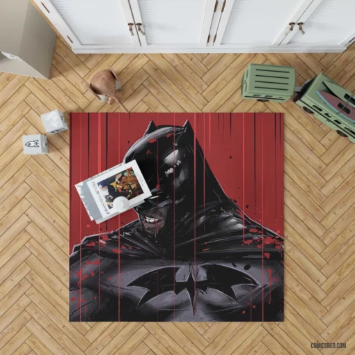 Monochrome Shadows Noir Batman Tales Comic Rug