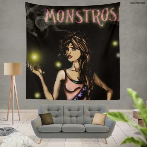 Monstrosity Creepy Chronicles Comic Wall Tapestry