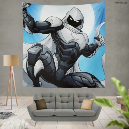 Moon Knight Lunar Avenger Chronicles Comic Wall Tapestry