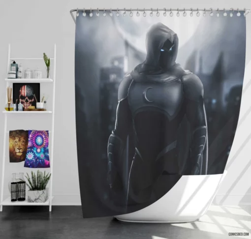 Moon Knight Marvel Avenging Hero Comic Shower Curtain