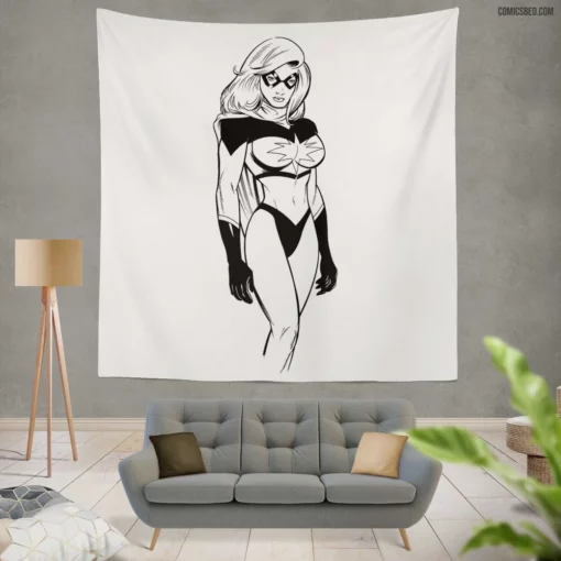 Ms Marvel Heroic Quest Comic Wall Tapestry