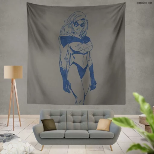 Ms Marvel Inhuman Tales Comic Wall Tapestry