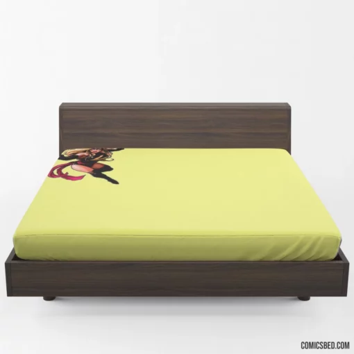 Ms. Marvel Embiggened Heroine Story Comic Fitted Sheet