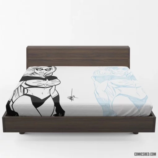 Ms. Marvel Heroine of Might Comic Fitted Sheet