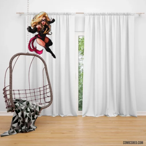 Ms. Marvel Kamala Heroic Odyssey Comic Curtain