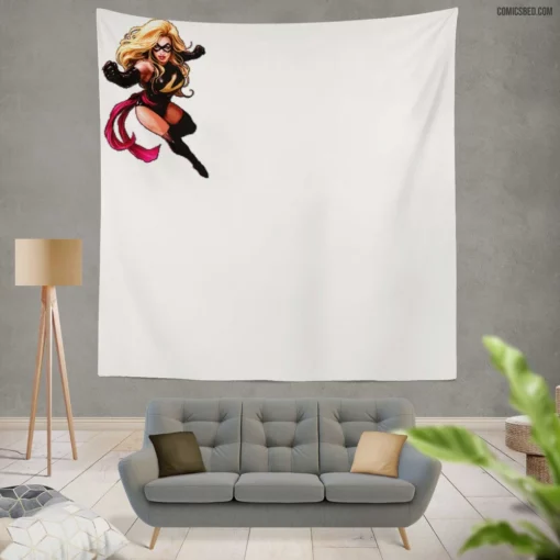 Ms. Marvel Kamala Heroic Odyssey Comic Wall Tapestry